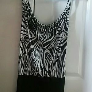 Zebra print top